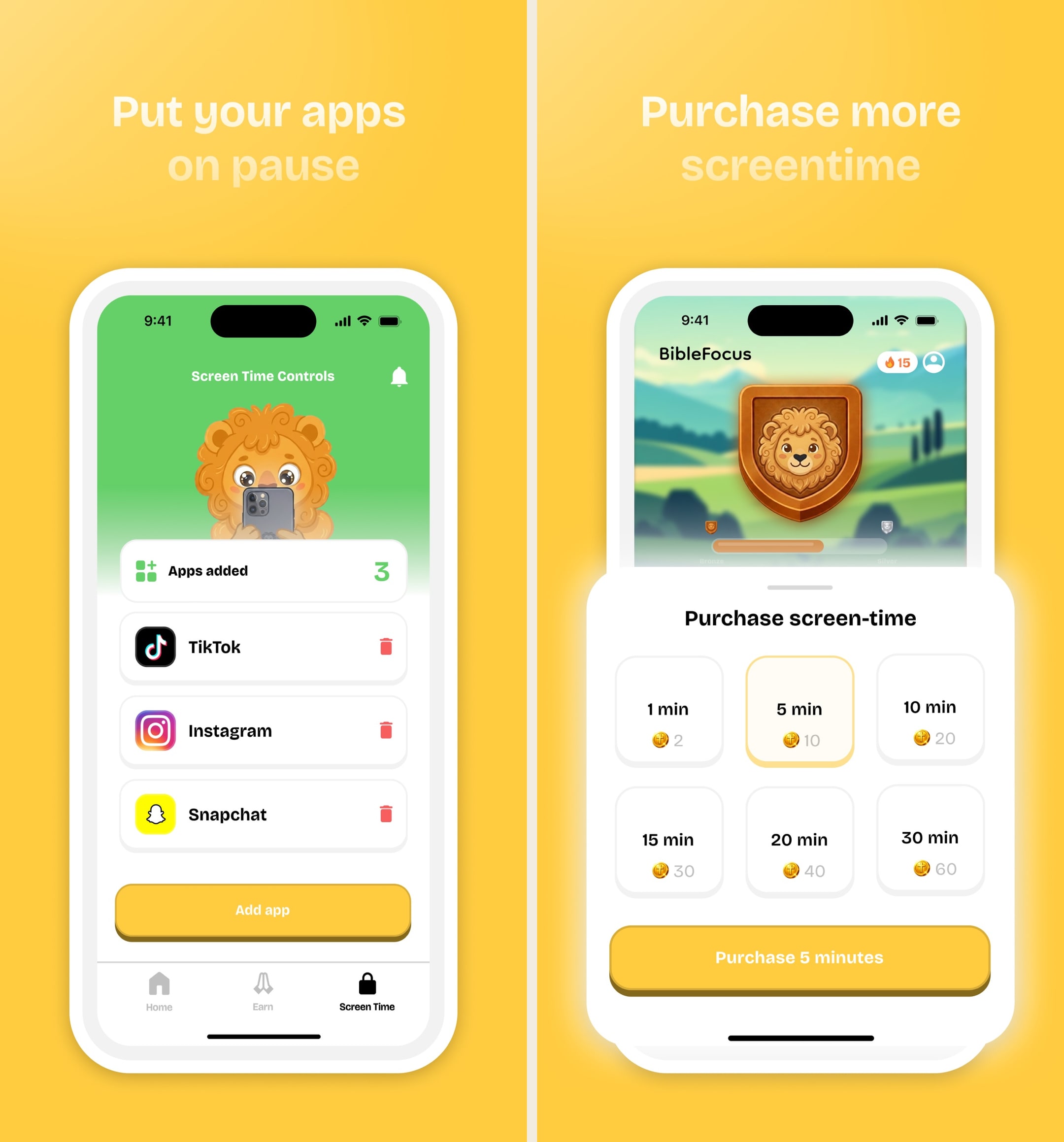 Bible Focus: Earn Screen Time product screenshot