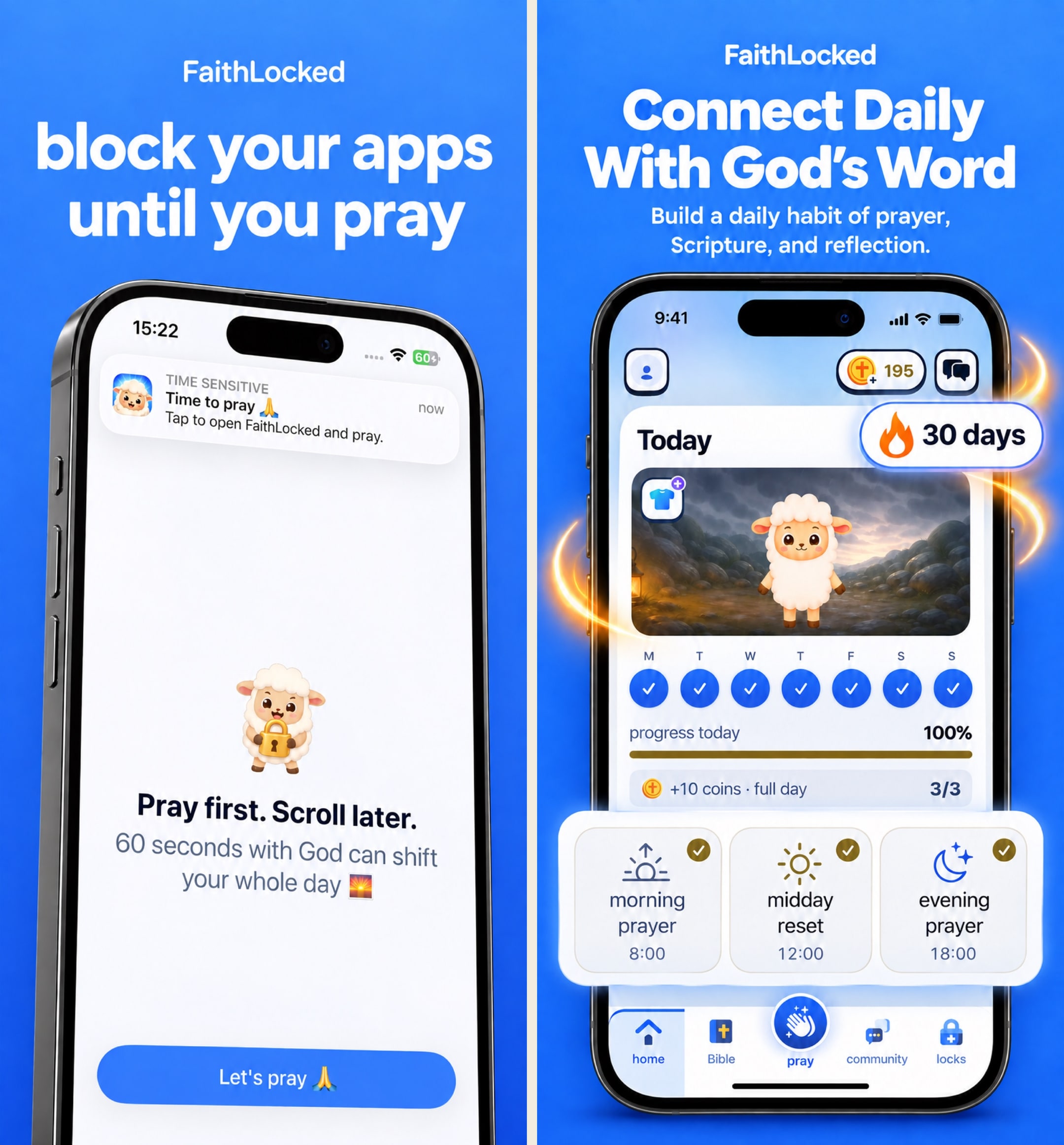 Bible Widget: FaithLocked product screenshot