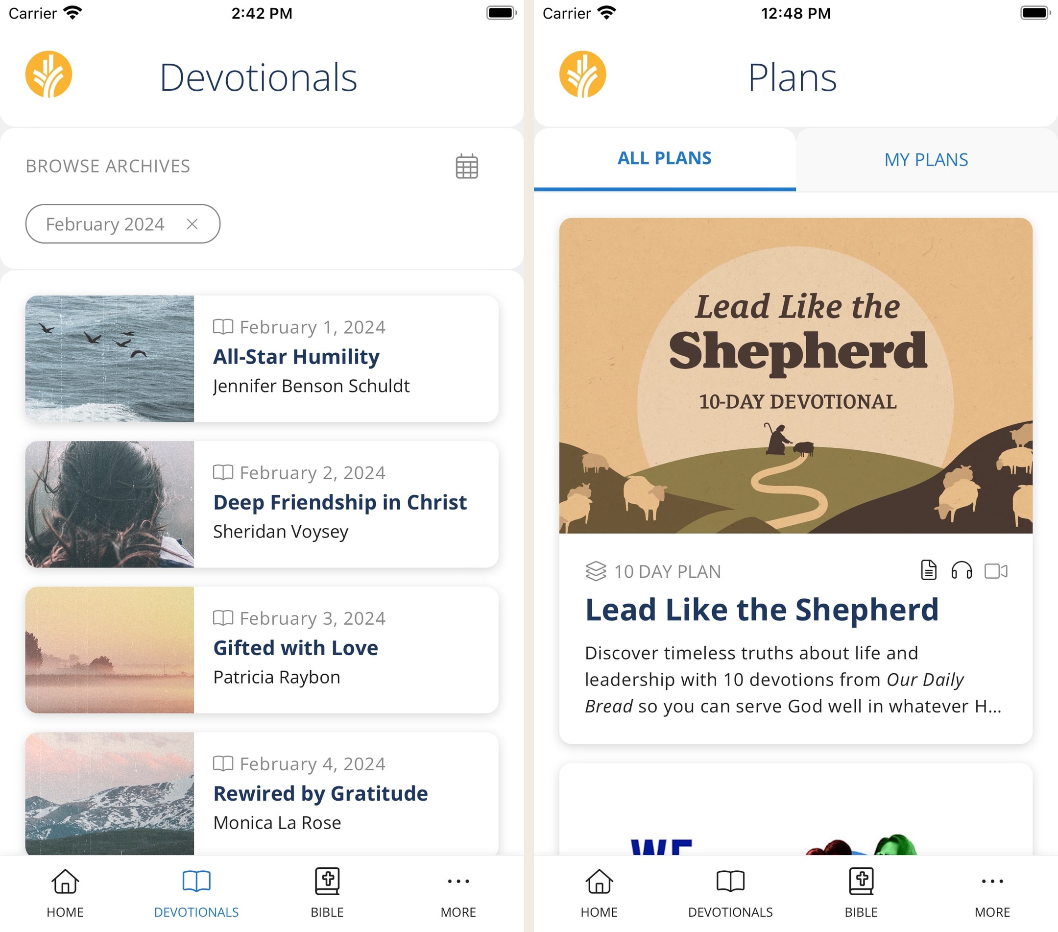 Our Daily Bread product screenshot